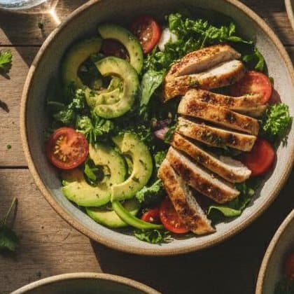 Grilled chicken platter